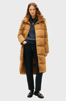 Женский рыжий пуховик CREST Рыжий M Tommy Hilfiger WW0WW47279