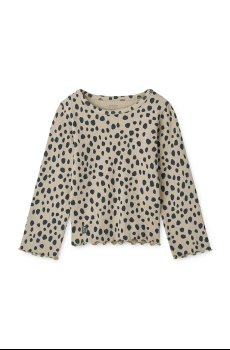 Детский лонгслив Liewood Nieve Printed Longsleeve Rib T-shirt