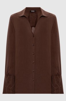Коричневая рубашка с рамой