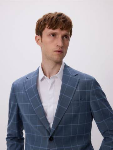 Reserved - Картатий блейзер slim fit - темно-синій - 8416H-95P Reserved - Картатий блейзер slim fit - темно-синій - 8416H-95P