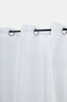 Однотонна штора на люверсах - нюдовий