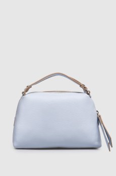 Голубая кожаная сумка кросс-боди Alifa