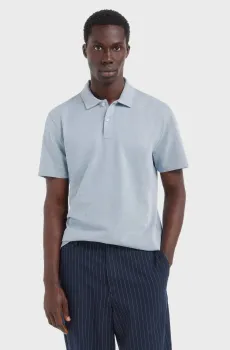 Мужское голубое поло slim fit Голубой L SPRINGFIELD 4403101