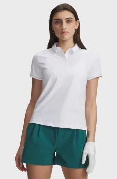 Женское белое поло UA Drive Chill SS Polo Белый M Under Armour 6009835-100