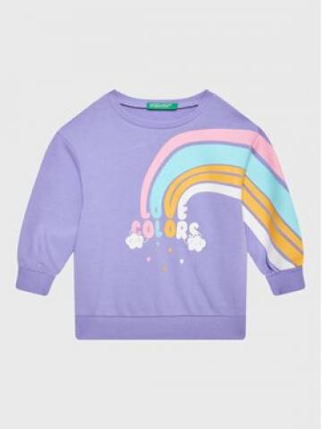 United Colors Of Benetton Світшот 3J68G107W Фіолетовий Regular Fit United Colors Of Benetton Світшот 3J68G107W Фіолетовий Regular Fit
