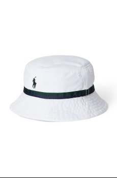 Детская хлопковая шляпа Polo Ralph Lauren Wimbledon Collection