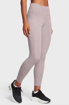 Женские пудровые тайтсы UA Launch Elite Ankle Tights Розовый XL Under Armour 1383367-015