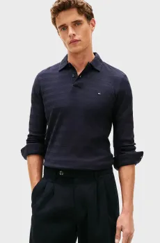 Мужское темно-синее поло HERRINGBONE Синий XXL Tommy Hilfiger MW0MW40292