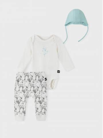 Reima Набір боді і штани MOOMIN Dyrbaraste 5200067A Білий Regular Fit Reima Набір боді і штани MOOMIN Dyrbaraste 5200067A Білий Regular Fit