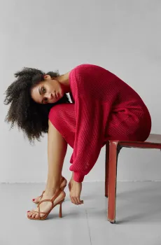 Женское малиновое платье Малиновый S ANDRE TAN 37035