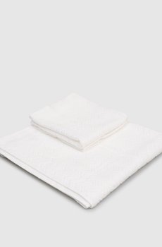 Набор белых махровых полотенец Chail