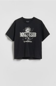 Reserved - Футболка з металевим принтом - чорний - 406HU-99X