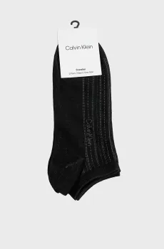 Мужские черные носки (2 пары) SNEAKER PATTERN LINE Черный ONESIZE Calvin Klein 701237871