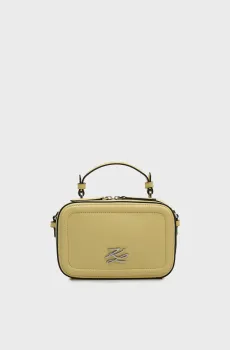 Женская желтая кожаная сумка AUTOGRAPH Желтый ONESIZE Karl Lagerfeld B1W30269