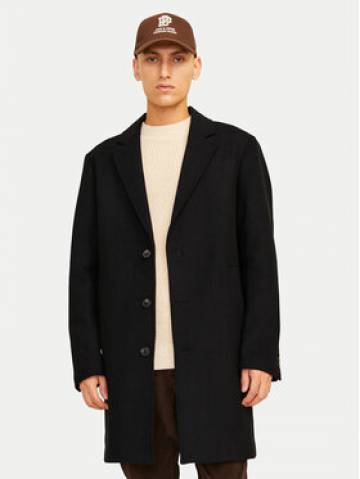 Jack&Jones Вовняне пальто Harris 12263845 Чорний Regular Fit Jack&Jones Вовняне пальто Harris 12263845 Чорний Regular Fit