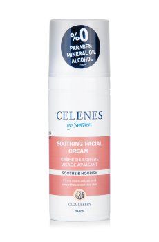 Крем для лица Celenes Cloudberry Soothing Facial Cream с морошкой, для сухой и чувствительной кожи, 50 мл
