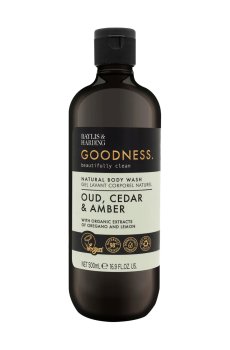 Гель для душа Baylis & Harding Goodness Natural Body Wash, Oud, Cedar & Amber, 500 мл