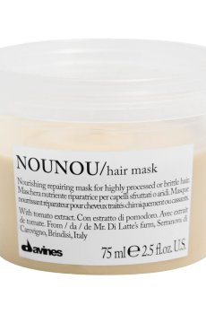 Маска Davines Nounou Hair Mask для восстановления и глубокого питания поврежденных и ломких волос, 75 мл