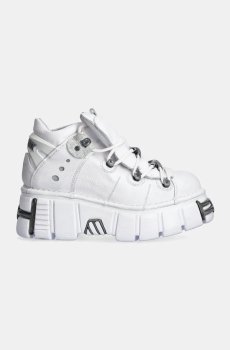 Кожаные кроссовки New Rock Napa Blanca + Tower Blanco Acero