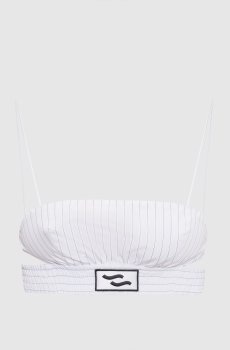 Белый топ Timido в полоску