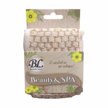 Мочалка-скребер Beauty Line Beauty & SPA с джута и хлопка (412254) Мочалка-скребер Beauty Line Beauty & SPA с джута и хлопка (412254)