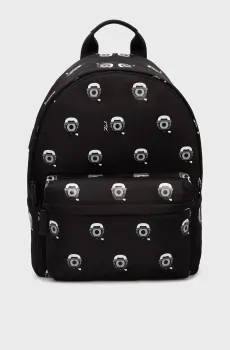 Женский черный рюкзак с узором Karl Lagerfeld x Darcel Disappoints Черный ONESIZE Karl Lagerfeld 241W3040