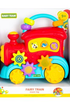 Игрушка музыкальная Baby Team Сказочный паровозик, от 9 месяцев (8653)
