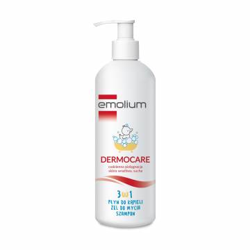 Детский шампунь-гель для купания 3в1 Emolium Dermocare, 400 мл Детский шампунь-гель для купания 3в1 Emolium Dermocare, 400 мл