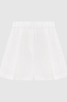 Белые шорты с льном