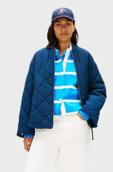 Женская синяя куртка PADDED Синий M Tommy Hilfiger WW0WW48691
