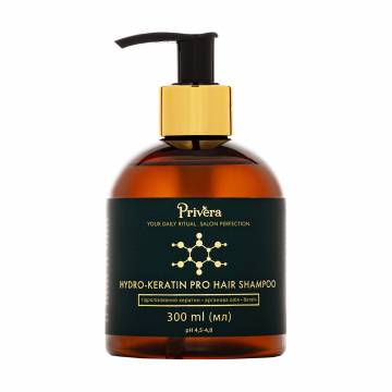 Профессиональный шампунь для волос Privera Hydro-Keratin Pro Hair Shampoo, 300 мл