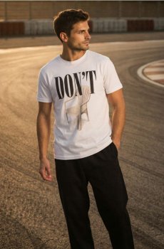 Бавовняна футболка з коротким рукавом - білий