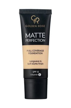 Тональная основа для лица Golden Rose Matte Perfection Full Coverage Foundation SPF 15, N1, 35 мл