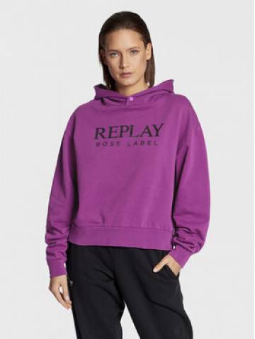 Replay Світшот W3711C.000.23358P Фіолетовий Regular Fit Replay Світшот W3711C.000.23358P Фіолетовий Regular Fit