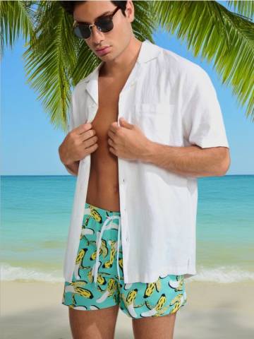 Swim shorts - блідо-зелений Swim shorts - блідо-зелений