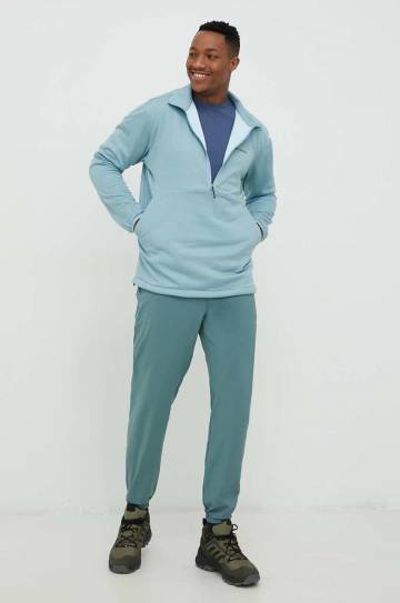 Спортивная кофта Columbia Coral Ridge мужская цвет бирюзовый однотонная Спортивная кофта Columbia Coral Ridge мужская цвет бирюзовый однотонная
