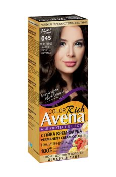 Стойкая крем-краска для волос Acme Color Avena Rich Color 045 Морозный каштан, 133 мл