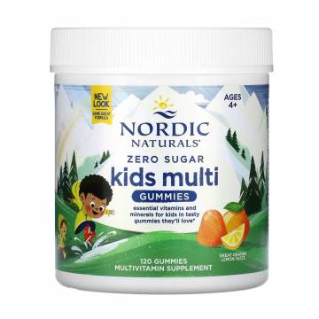 Мультивитамины для детей Nordic Naturals Zero Sugar Kids Multi Gummies без сахара, 120 жевательных конфет Мультивитамины для детей Nordic Naturals Zero Sugar Kids Multi Gummies без сахара, 120 жевательных конфет