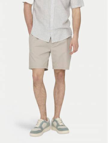 Only & Sons Шорти з тканини Tel 22027949 Бежевий Regular Fit Only & Sons Шорти з тканини Tel 22027949 Бежевий Regular Fit