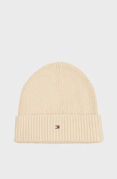 Мужская бежевая шапка FLAG PIMA Бежевый ONESIZE Tommy Hilfiger AM0AM12796