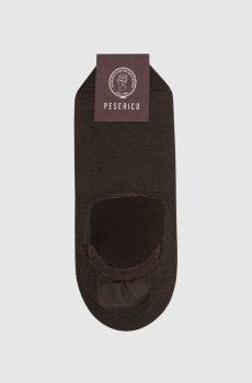 Коричневые носки-следы с логотипом