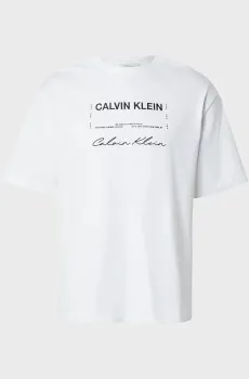 Мужская белая футболка APRIL GRAPHIC Белый XL Calvin Klein Jeans LV04RE827G