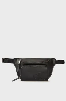 Мужская черная поясная сумка SCULPTED IMPRESSION Черный ONESIZE Calvin Klein LV04G3160G