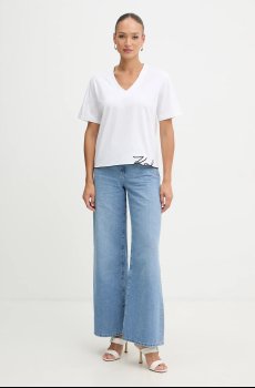 Хлопковая футболка Karl Lagerfeld