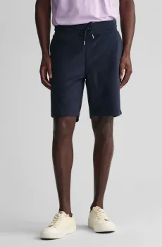 Мужские темно-синие шорты TERRY SHORTS Синий S Gant 2069011