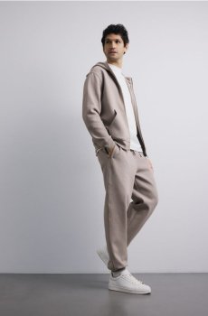 Reserved - Зручні трикотажні штани - бежевий - 465EF-08X