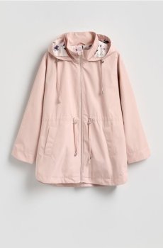 Reserved - Куртка-парка з каптуром - пильно-рожевий - 461IA-39X