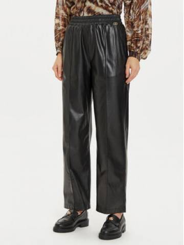 Liu Jo Шкіряні штани WF4153 E0392 Чорний Regular Fit Liu Jo Шкіряні штани WF4153 E0392 Чорний Regular Fit