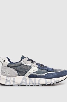 Синие кроссовки CLUB01 с винтажным эффектом