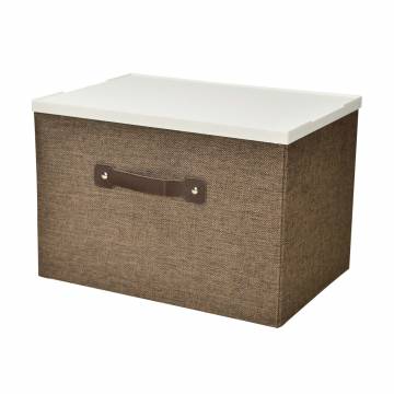 Короб складной Handy Home Коричневый, с пластиковой крышкой 33*23*22 см (EH-01L) Короб складной Handy Home Коричневый, с пластиковой крышкой 33*23*22 см (EH-01L)